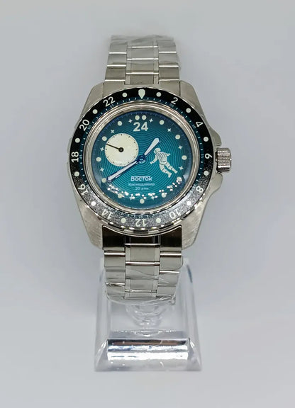 Vostok Amphibia 14038B Luna Dude Watch | Scubadudestore