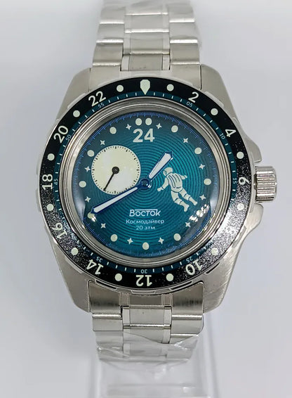 Vostok Amphibia 14038B Luna Dude Watch | Scubadudestore