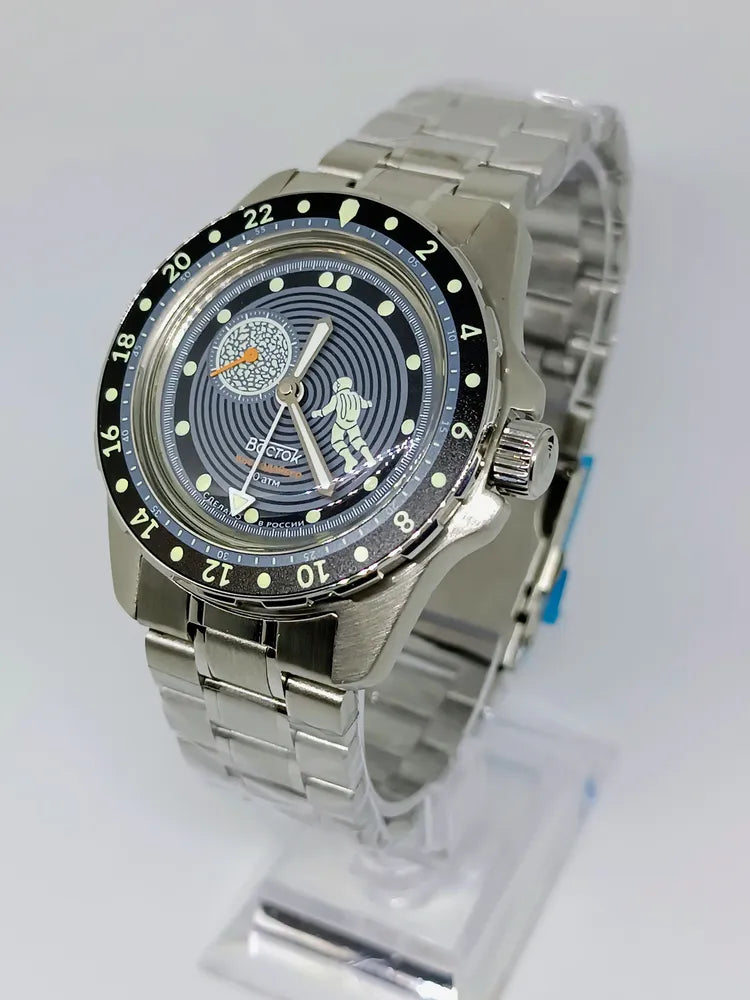 Vostok Amphibia Watch  2426.12/14038G Cosmodiver Mercury [Exclusive]| Scubadudestore 