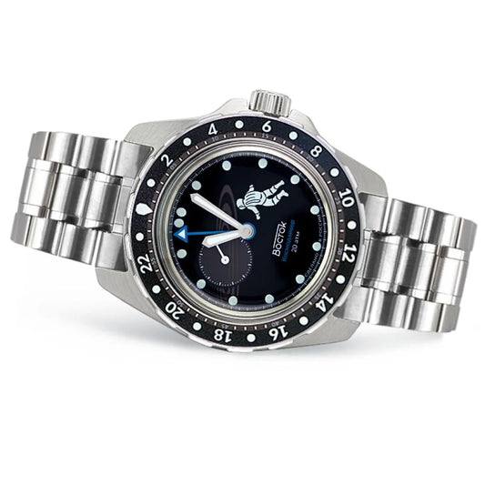 Vostok Amphibia 14062G Cosmodiver Saturn GMT Watch [Exclusive] | Scubadudestore