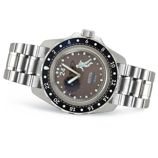 Vostok Amphibia 14063G Cosmodiver Saturn GMT Watch [Exclusive] | Scubadudestore