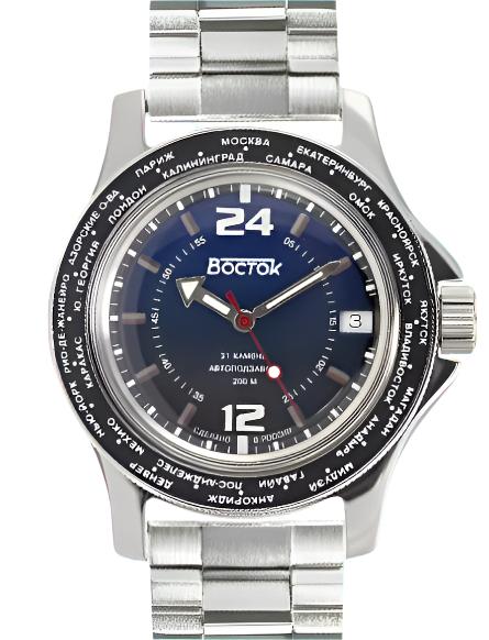 Vostok Amphibia 13025A 24-hour Automatic Watch 