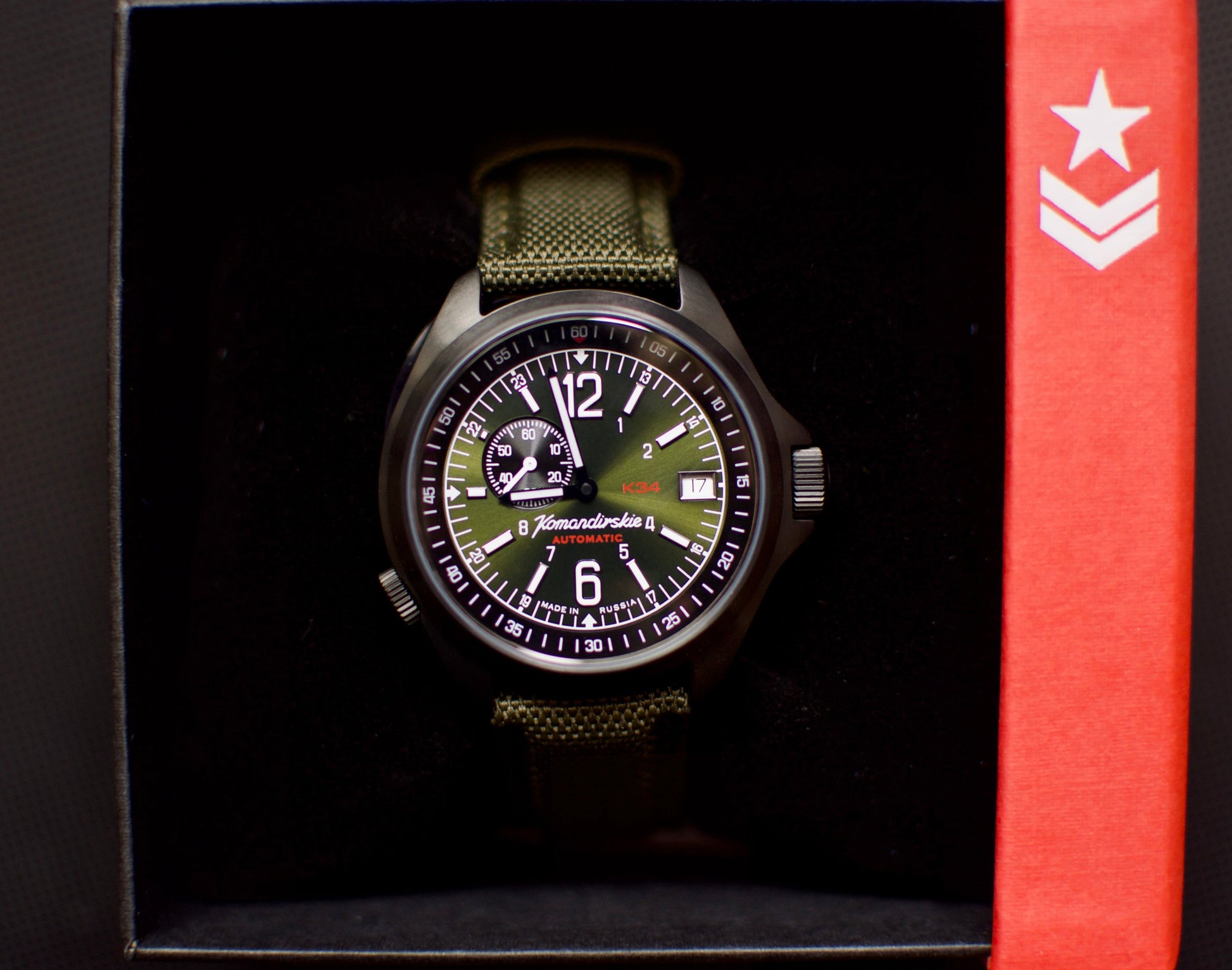 Vostok Komandirskie K-34 476966 Watch | Scubadudestore