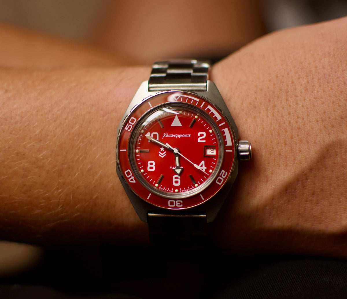 Vostok Komandirskie 650841 Watch | Scubadudestore – ScubaDudeStore