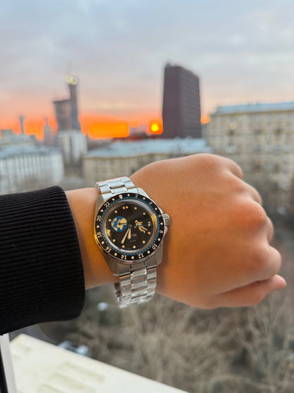 Vostok Amphibia 14032G Luna Dude (Earth) Watch | Scubadudestore