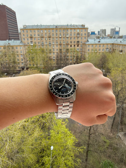 Vostok Amphibia 14062G Cosmodiver Saturn GMT Watch [Exclusive] | Scubadudestore