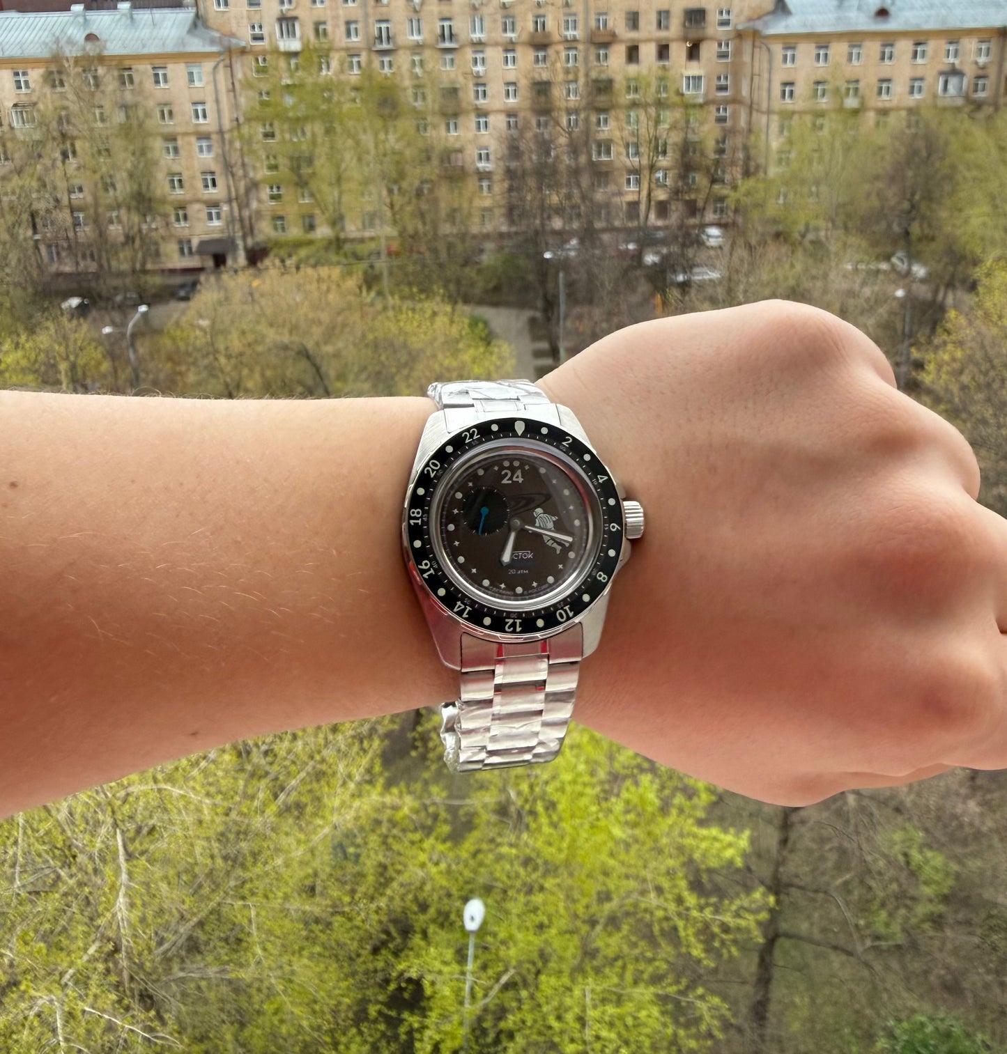 Vostok Amphibia 14063G Cosmodiver Saturn GMT Watch [Exclusive] | Scubadudestore
