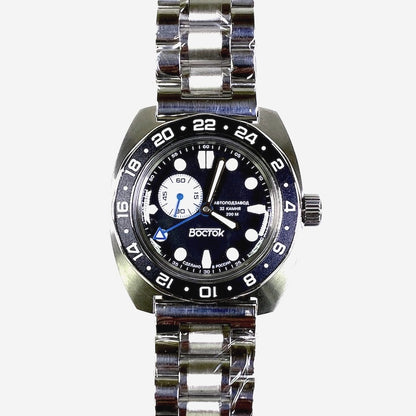 Vostok Amphibia 17037B GMT Batman Watch | Scubadudestore