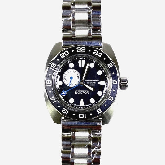 Vostok Amphibia 17037B GMT Batman Watch | Scubadudestore