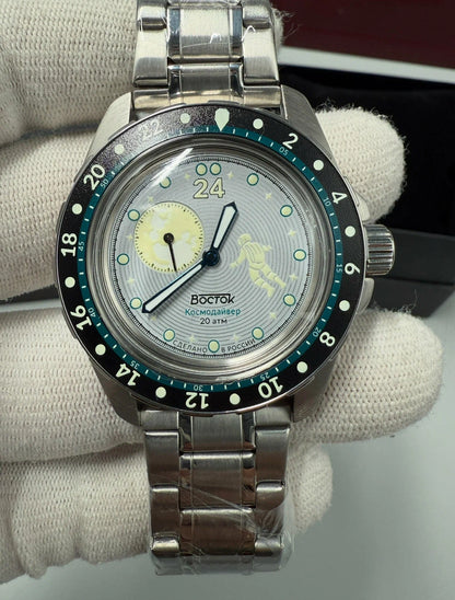 Vostok Amphibia 14039G Cosmodiver Luna Dude Watch | Scubadudestore