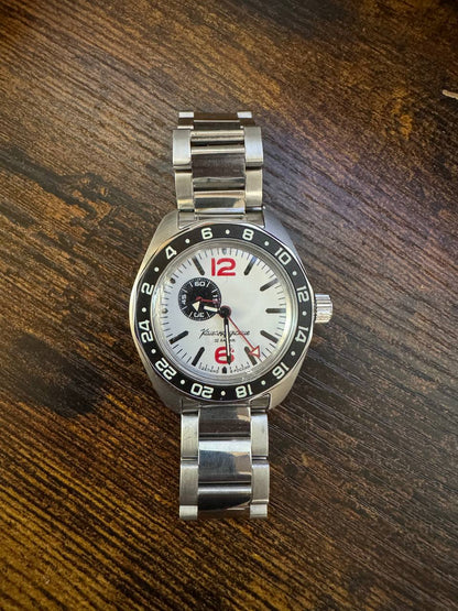 Vostok Komandirskie 03099A GMT Watch USED