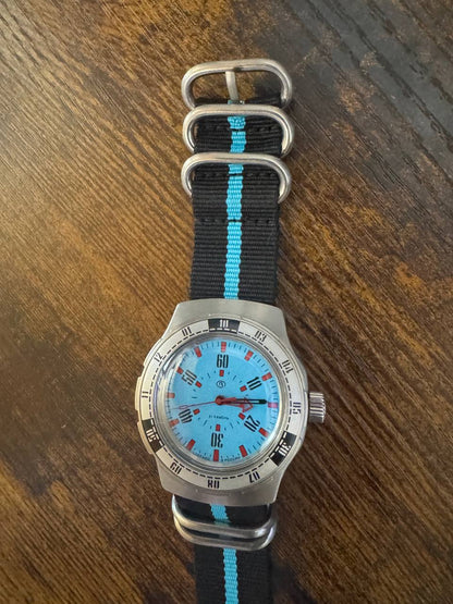 Vostok Amphibia 16033V Watch Pripyat Chernobyl USED