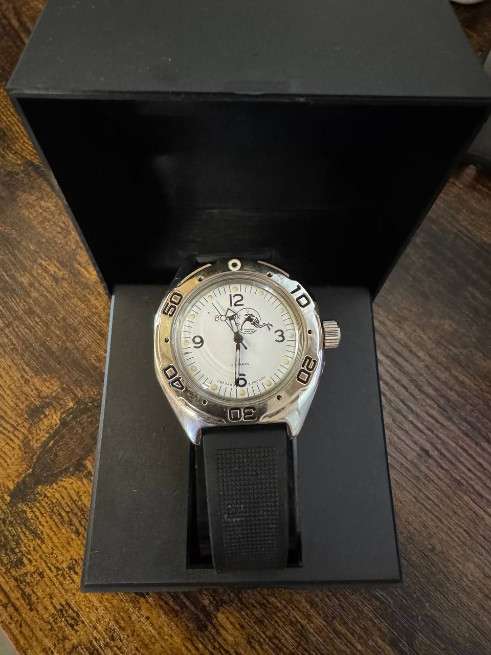 Vostok Amphibia 670920 Scuba Dude Watch For Parts or Repair