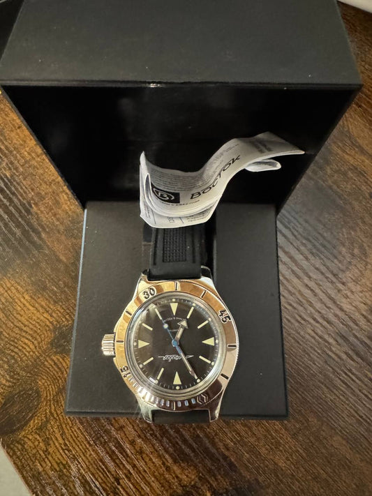 Vostok Amphibia 120512 Mechanical Watch For Parts or Repair