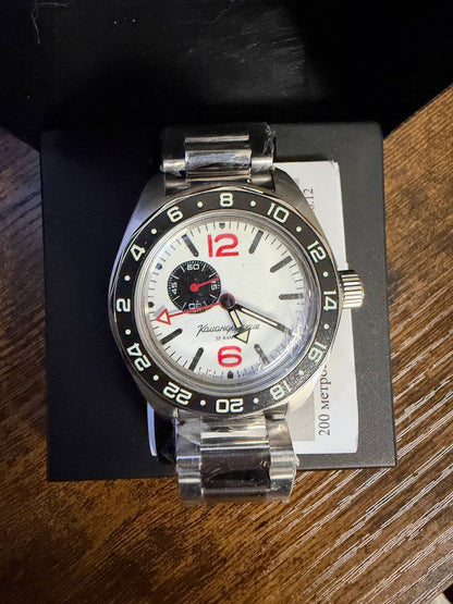 Vostok Komandirskie 03099A GMT Watch USED