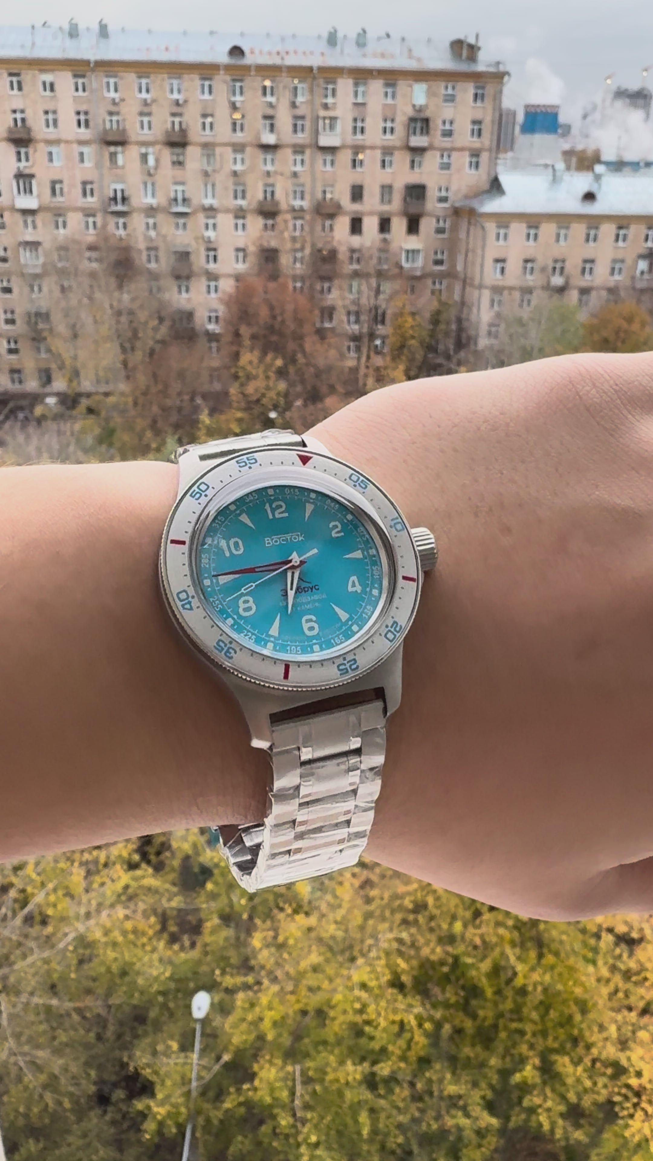 Vostok Amphibia 74044V Elbrus Watch | Scubadudestore – ScubaDudeStore