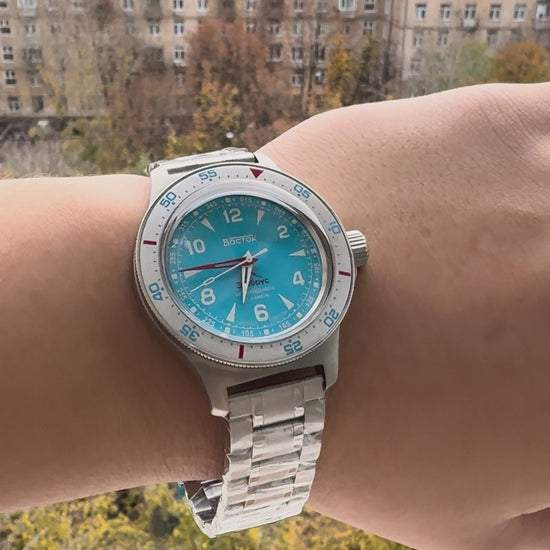 Vostok Amphibia 74044V Elbrus Watch | Scubadudestore