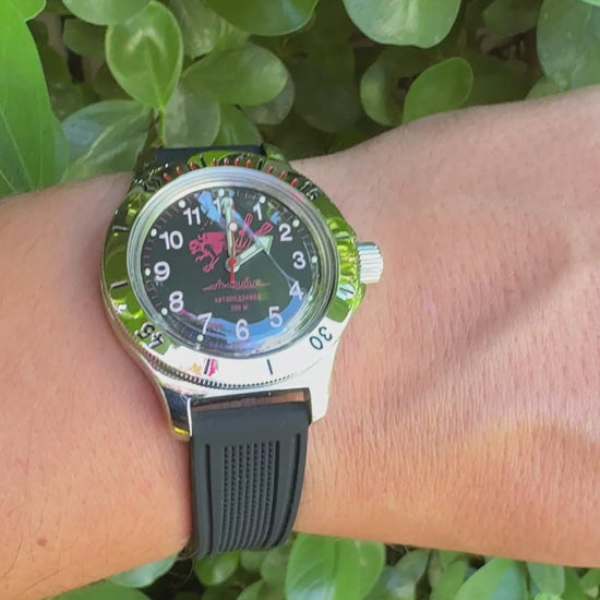 Vostok Amphibia 120657 | Automating winding | Scubadudestore