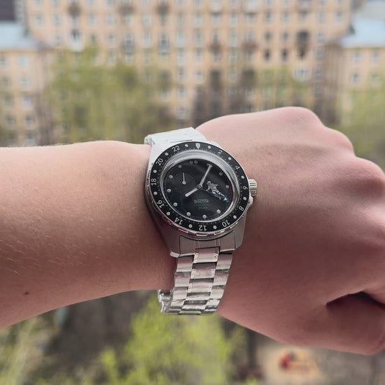 Vostok Amphibia 14062G Cosmodiver Saturn GMT Watch [Exclusive] | Scubadudestore