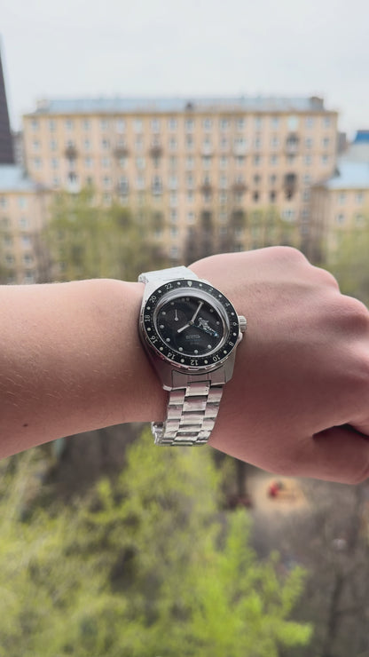 Vostok Amphibia 14062G Cosmodiver Saturn GMT Watch [Exclusive] | Scubadudestore