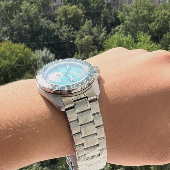 Vostok Amphibia 14038B Luna Dude Watch | Scubadudestore