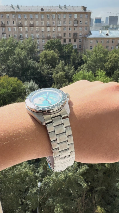 Vostok Amphibia 14038B Luna Dude Watch | Scubadudestore