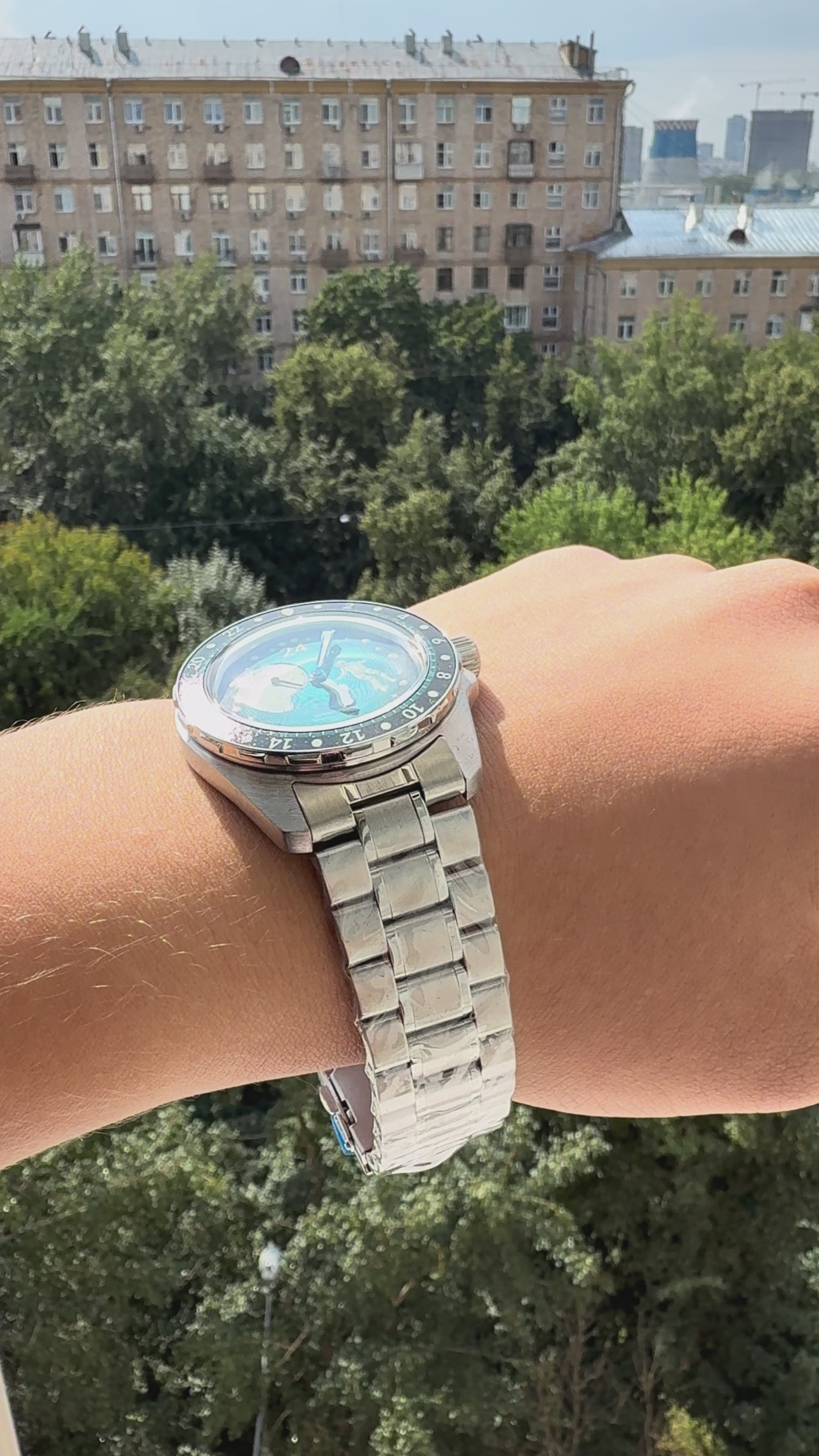 Vostok Amphibia 14038B Luna Dude Watch | Scubadudestore