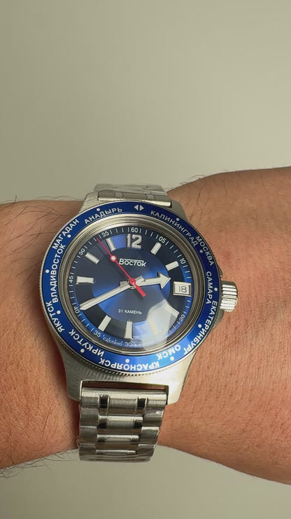 Vostok Amphibia 740015 Watch | Scubadudestore