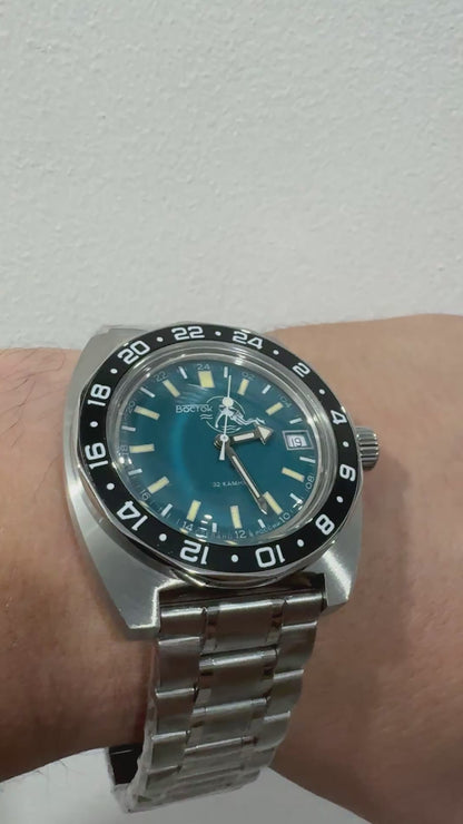 Vostok Amphibia 17003B Automatic 24-hour Watch