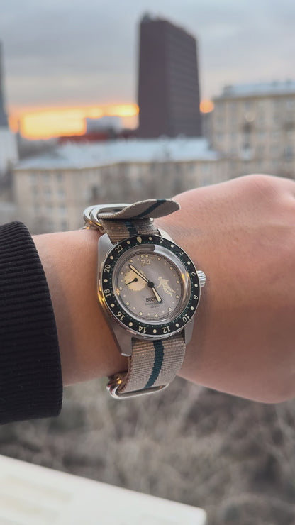 Vostok Amphibia 14039B Luna Dude Watch