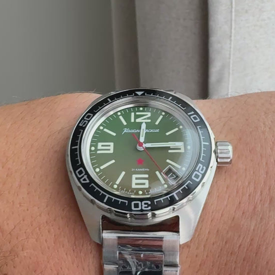 Vostok Komandirskie 020715 Automatic Mechanical Watch | Scubadudestore