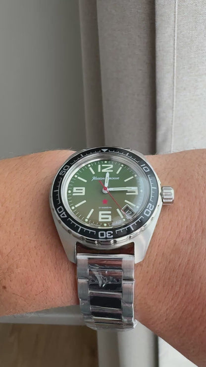 Vostok Komandirskie 020715 Automatic Mechanical Watch | Scubadudestore