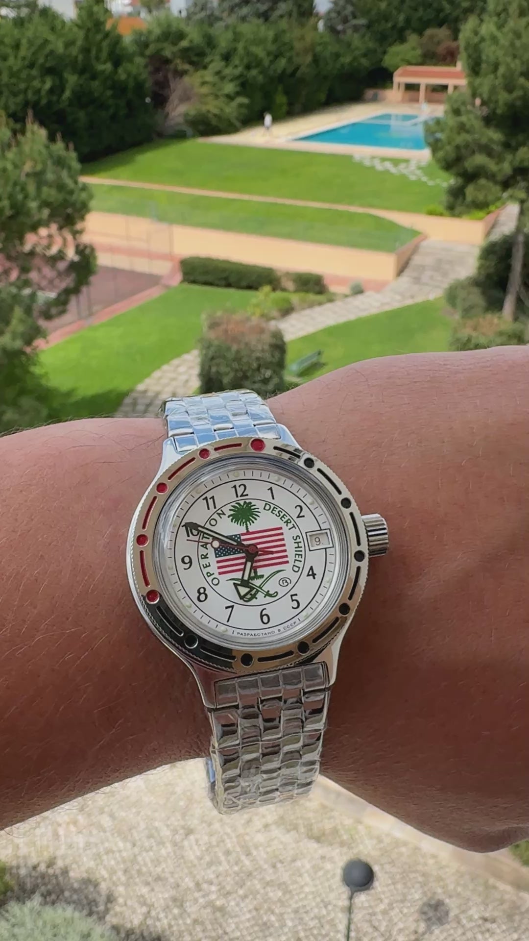 Vostok Amphibia 420065 Operation Desert Shield Watch – ScubaDudeStore