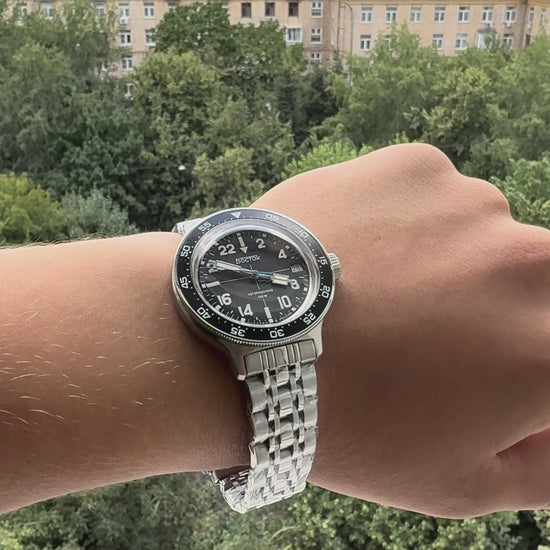 Vostok Amphibia 72015B 24-Hour Watch | Scubadudestore