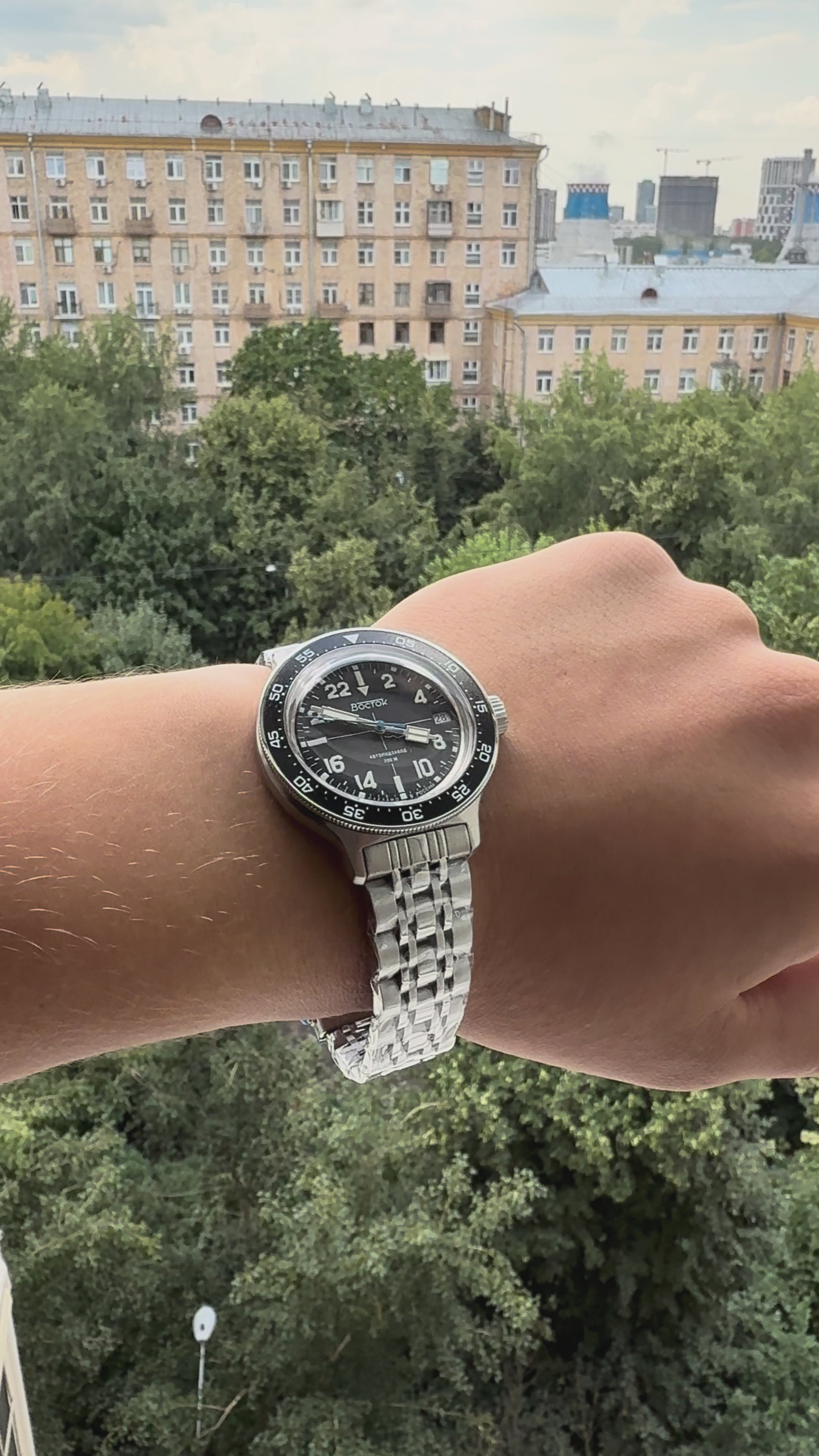 Vostok Amphibia 72015B 24-Hour Watch | Scubadudestore