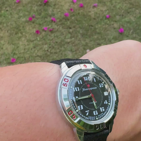 Vostok Komandirskie 431186 Mechanical Military Watch | Scubadudestore