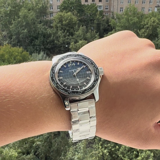 Vostok Amphibia 13027A 24-hour Automatic Watch | Scubadudestore