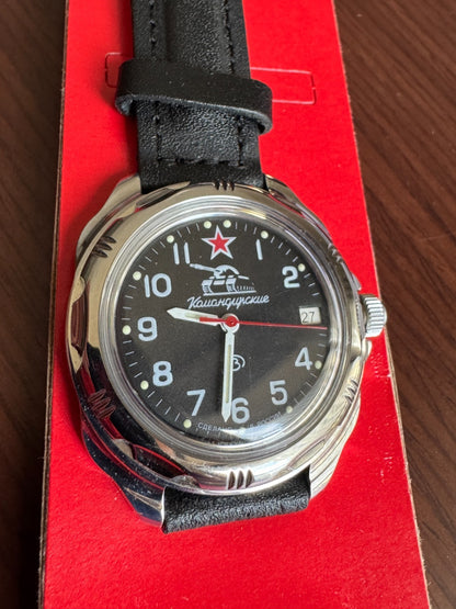 Vostok Komandirskie 211306 Tank Mechanical Watch USED | ScubaDudeStore