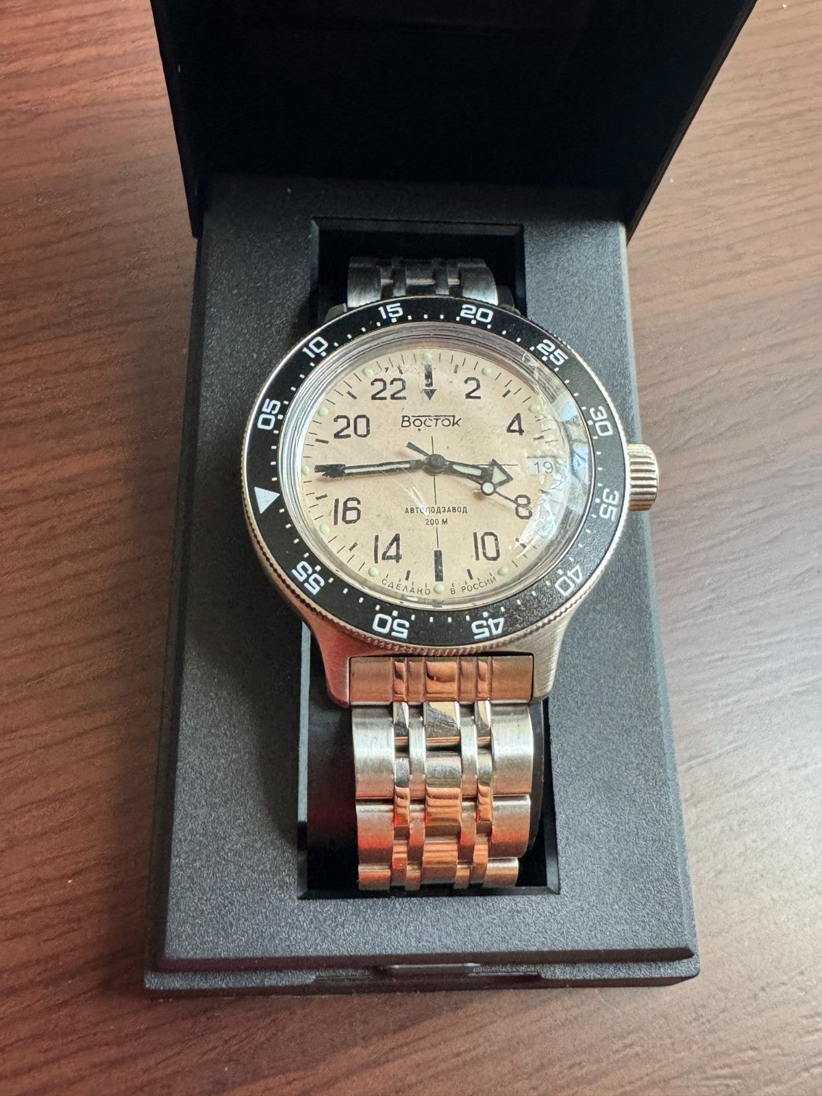 Vostok Amphibia 720074 24-Hour Antarctica Watch USED | ScubaDudeStore