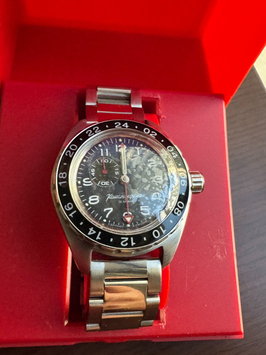 Vostok Komandirskie 02018A GMT Automatic Watch USED | ScubaDudeStore