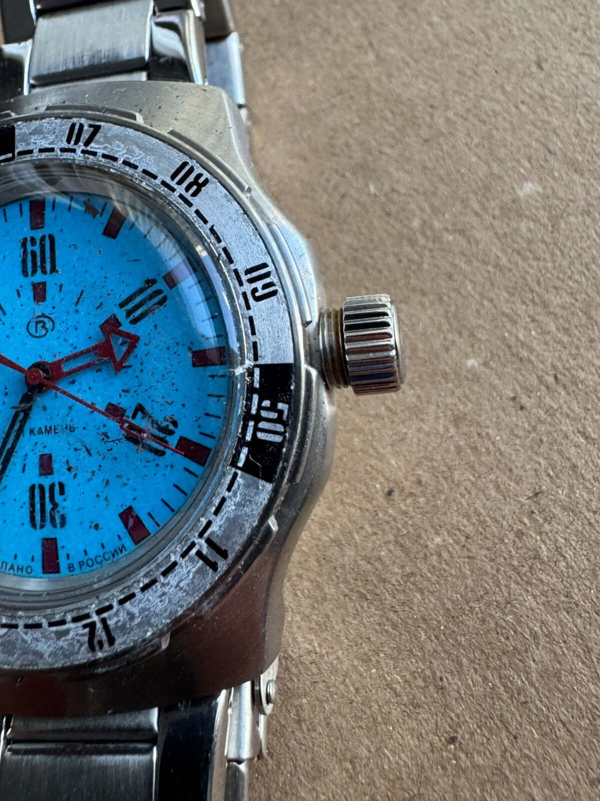 Vostok Amphibia 16033V Watch Pripyat Chernobyl USED | ScubaDudeStore