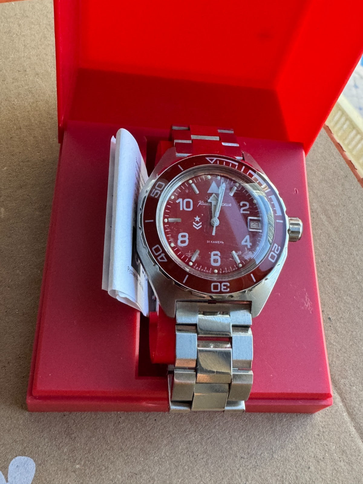Vostok Komandirskie 650841 Watch Mechanical Automatic USED