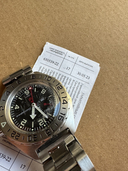 Vostok Komandirskie 650539 GMT Watch USED | Scubadudestore