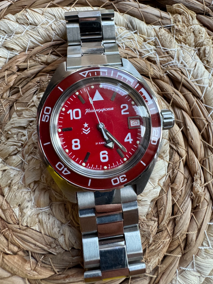 Vostok Komandirskie 650841 Watch Mechanical Automatic USED | Scubadudestore