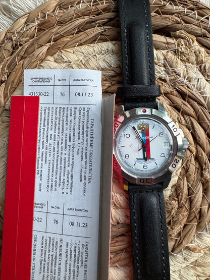 Vostok Komandirskie 431330 Mechanical Military Watch USED | Scubadudestore