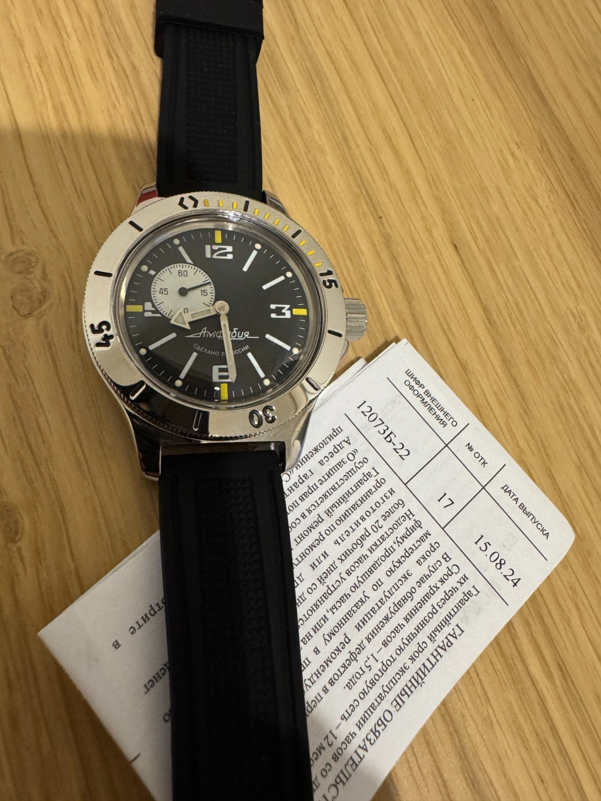 Vostok Amphibia 12073B Watch | Scubadudestore