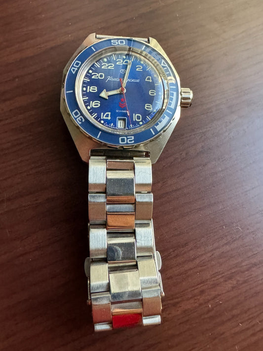 Vostok Komandirskie 650547 24-Hour Watch USED | ScubaDudeStore