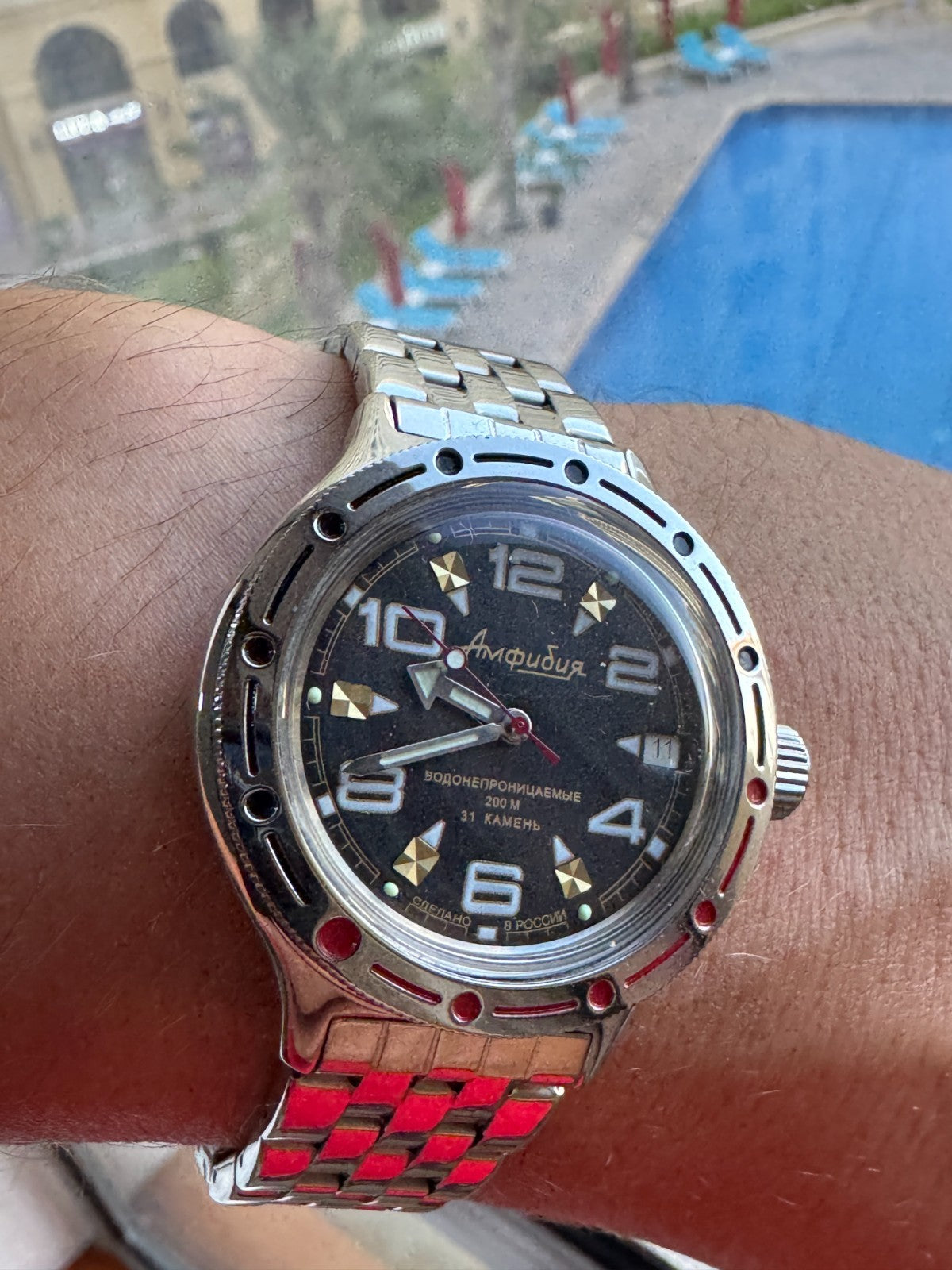 Vostok Amphibia 420335 Military Diver Watch USED | Scubadudestore