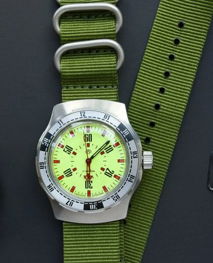 Vostok Amphibia 16032V Watch Pripyat Chernobyl | Scubadudestore