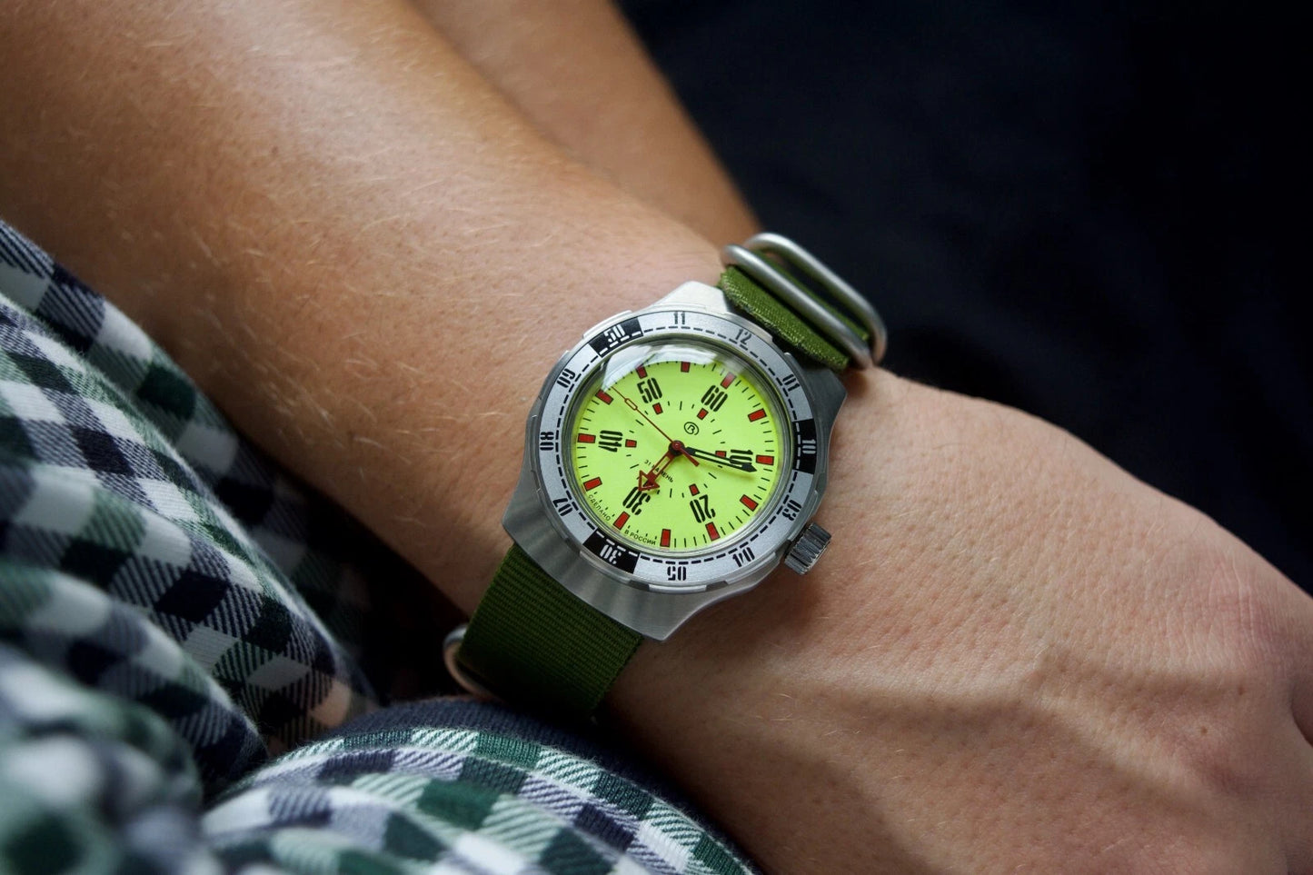 Vostok Amphibia 16032V Watch Pripyat Chernobyl | Scubadudestore